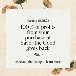 100% of profits from your purchase gives back 🌿